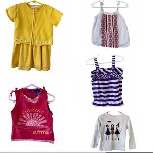 Gymboree Old  Navy 6 Pieces Bundle Girl Toddler Assorted Dress Shirts Size 4T